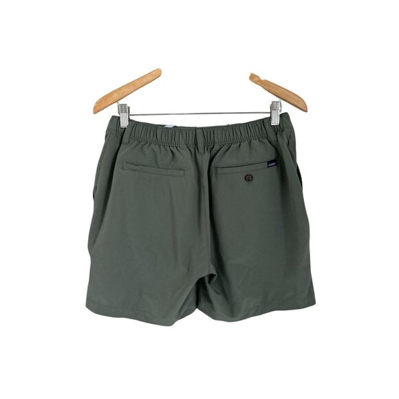 Chubbies Mens Elastic Waist Drawstring Khaki Green Shorts With Pockets Size L - Picture 3 of 7